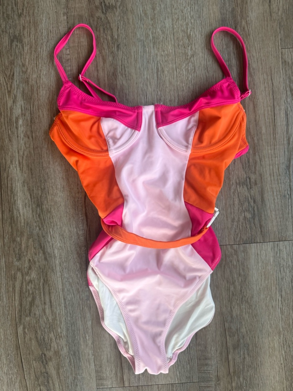 SOLID & STRIPED Spencer Strawberry One Piece - size Medium